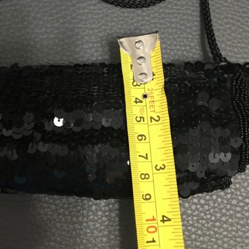 Mini Tube Sequin Crossbody Bag